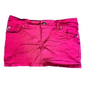 TRIPP NYC MICRO MINI SKULLS HOT PINK SKIRT BIMBO EMO Y2K 💓🩷